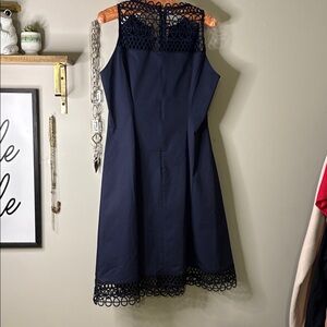 ElieTahari Elegant Navy Sleeveless Dress NWOT
